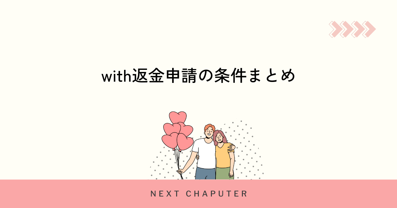 withで返金申請できる条件と基本ルール